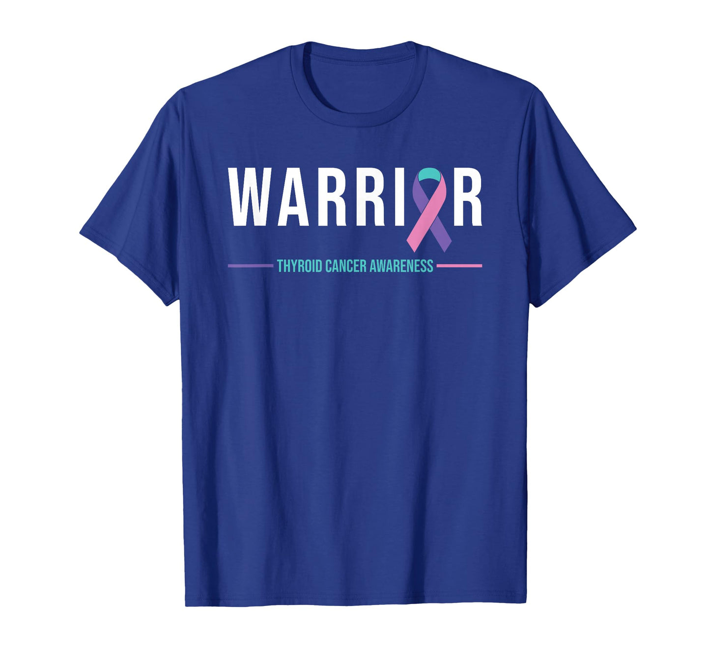 Thyroid Cancer Awareness Warrior Ribbon Recovery T-Shirt