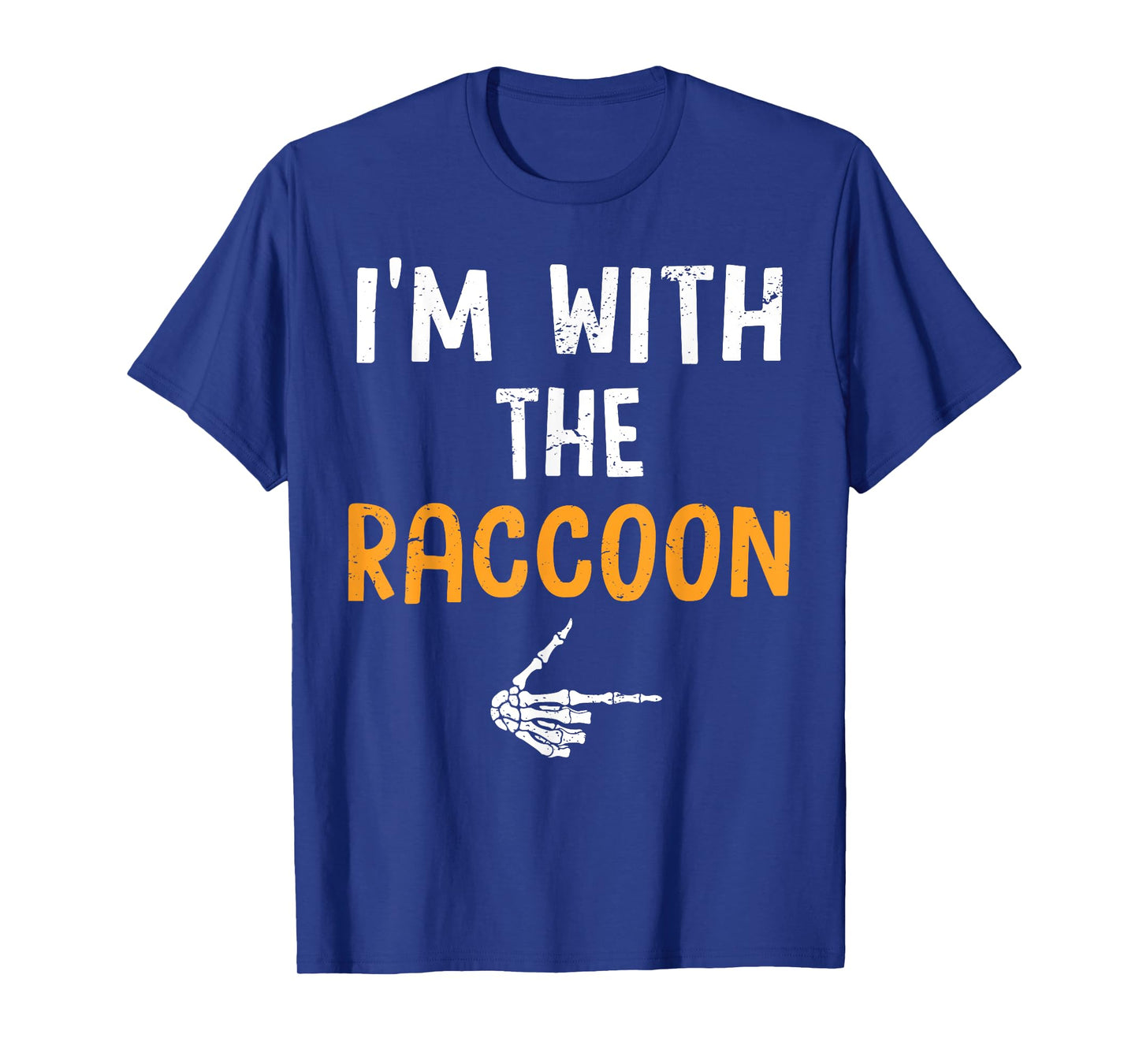 I'm with The Raccoon Costume Halloween Matching Couple T-Shirt