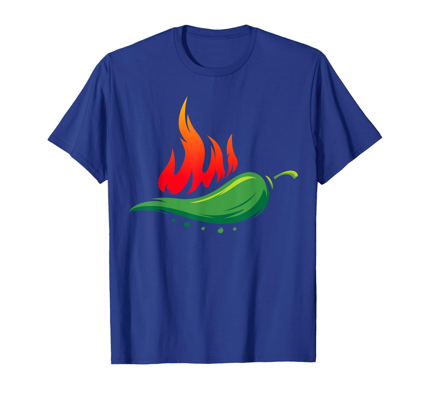 Flaming Hot Jalapeno Pepper for Spicy Mexican Food Lover T-Shirt