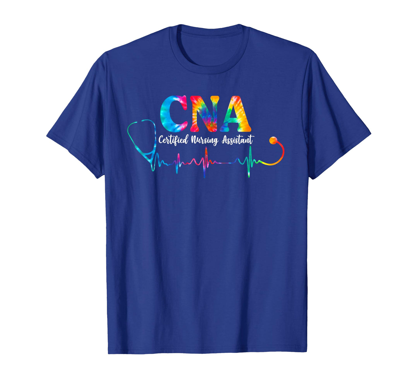 Certified Nursing Assistant Tie Dye CNA Nurse Stethoscope T-Shirt