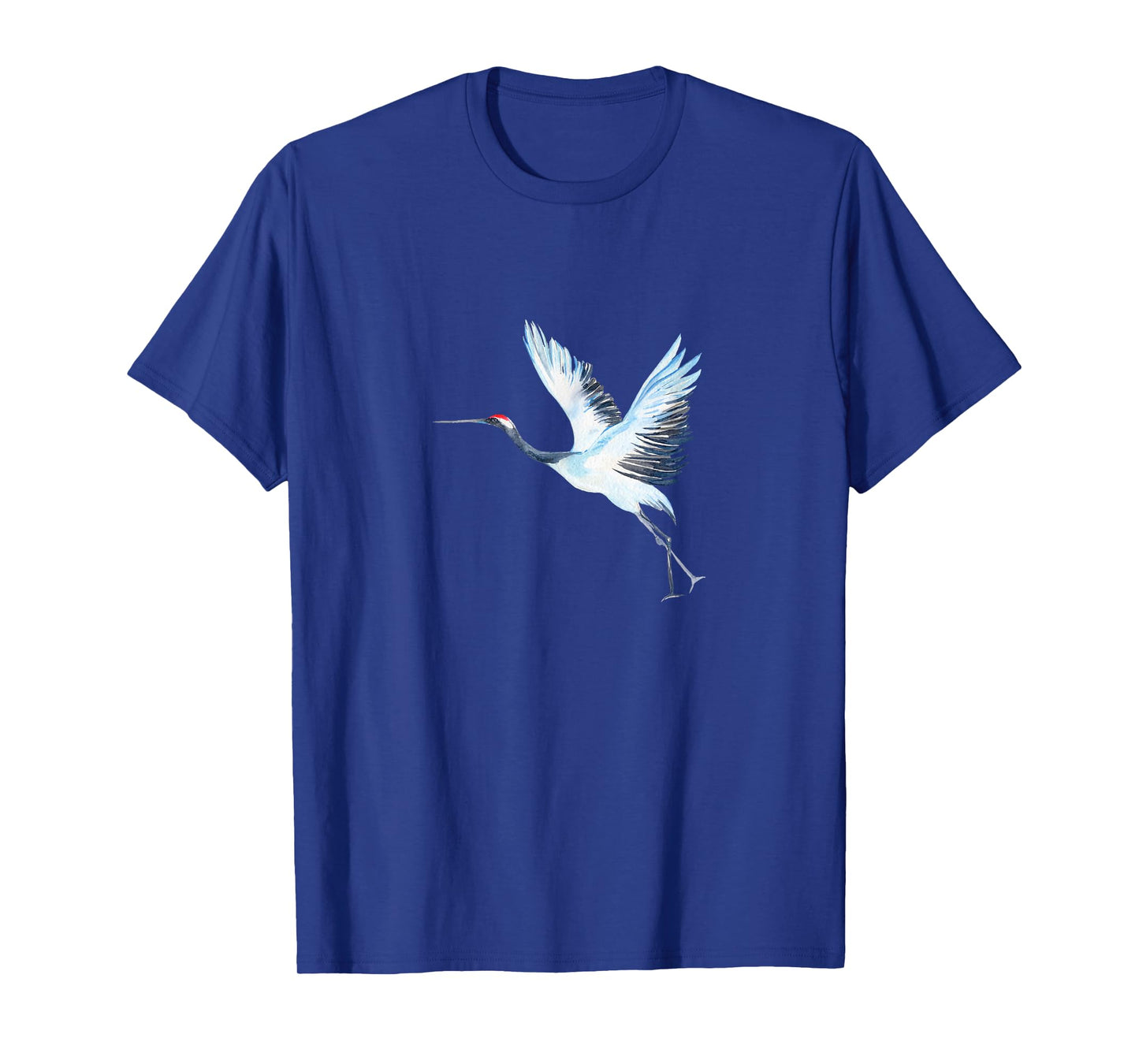 Sandhill Crane Tshirt Heron Design Illustration Water Color T-Shirt
