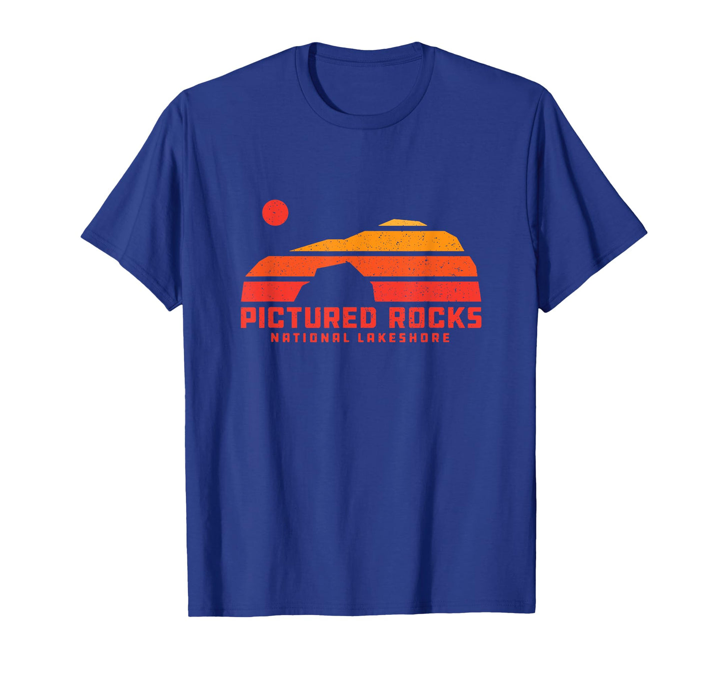 Loverβs Leap Sanstone Cliffs Pictured Rocks Michigan 70s 80s T-Shirt