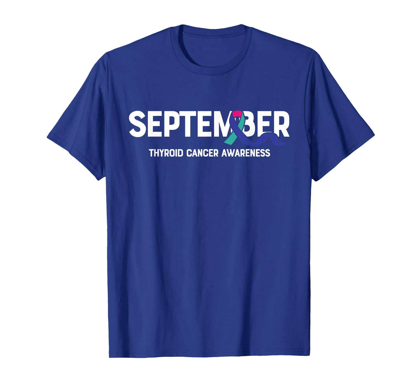 September- Thyroid Cancer Awareness Supporter Ribbon T-Shirt