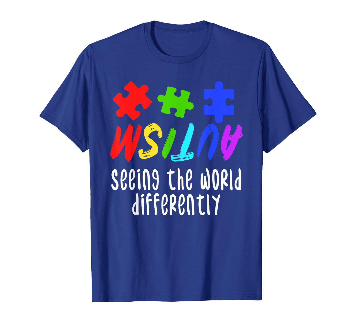 Autism Awareness Support Month Puzzle Gift | Mens & Womens T-Shirt