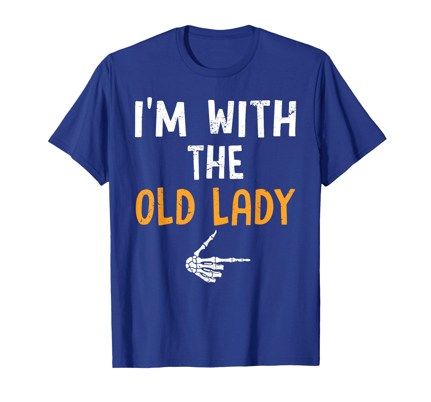 I'm with The Old Lady Costume Halloween Matching Couple T-Shirt