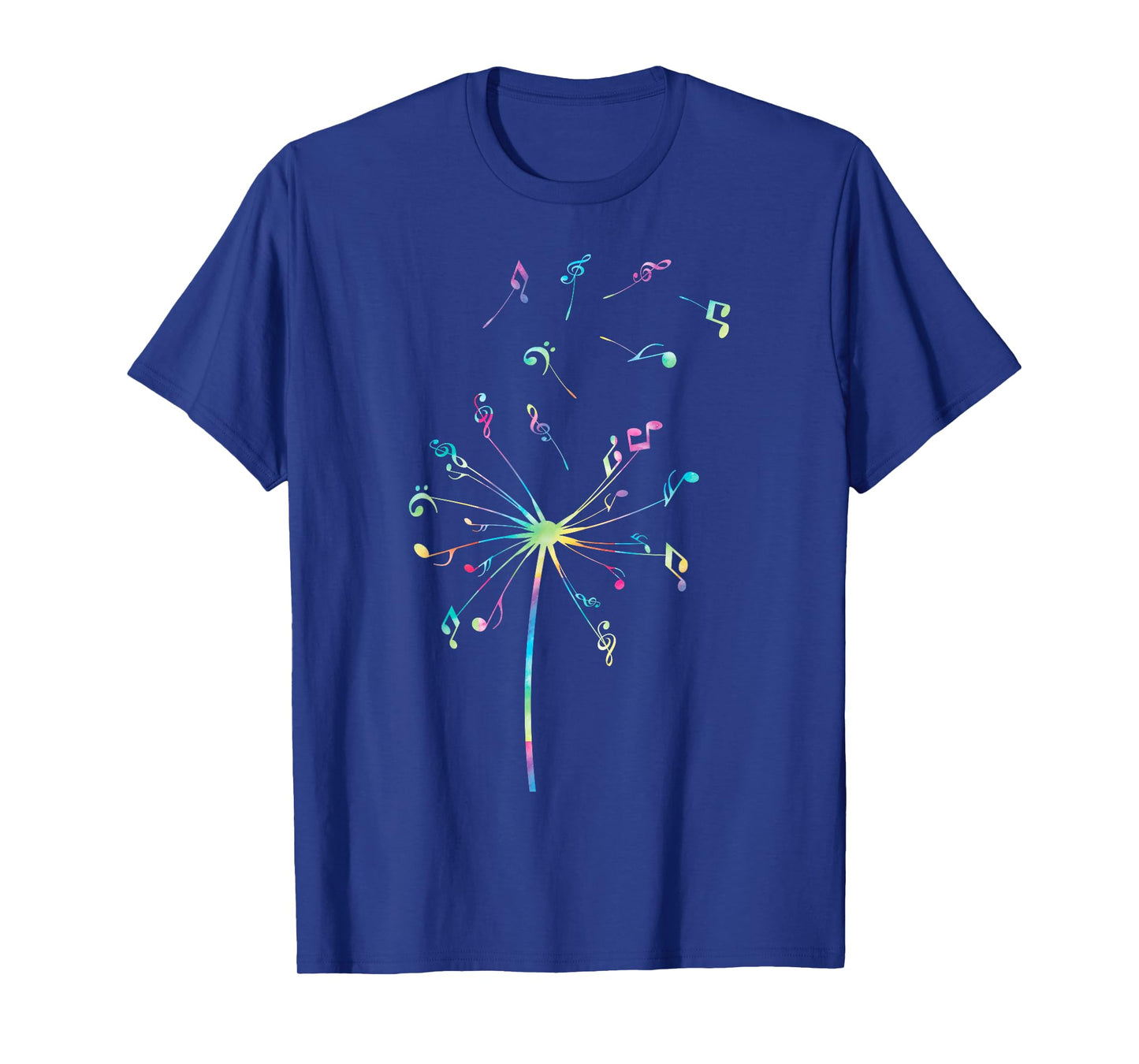 Music Notes Dandelion Flower For Men Women funny music lover T-Shirt