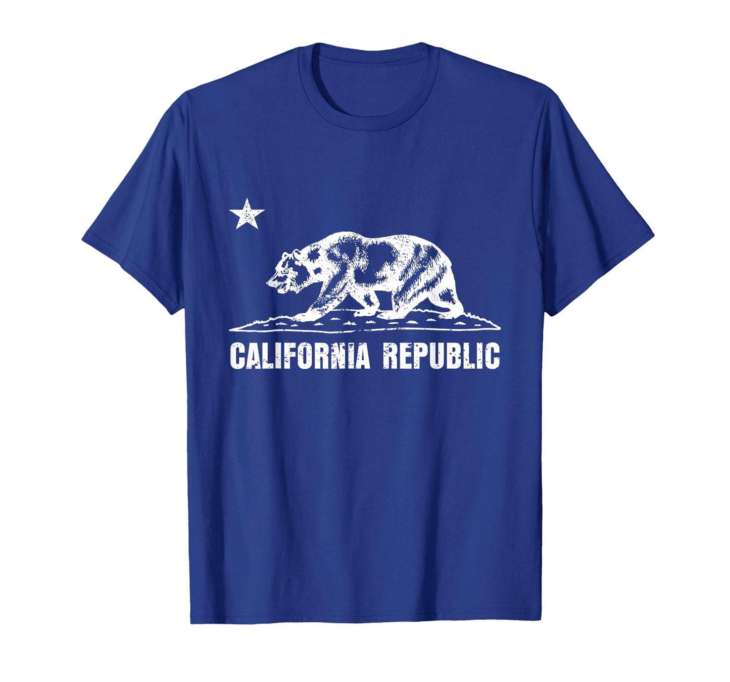 California Funny State Bear Vintage Distressed Graphic T-Shirt