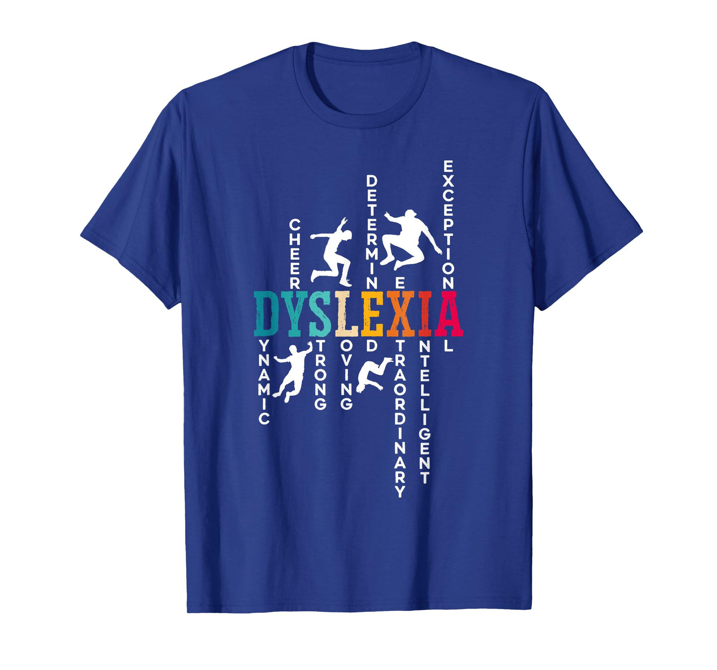 Dyslexia Awareness Dyslexic SteMi Apparel Unisex-Adults Black Short Sleeve T-Shirt Small