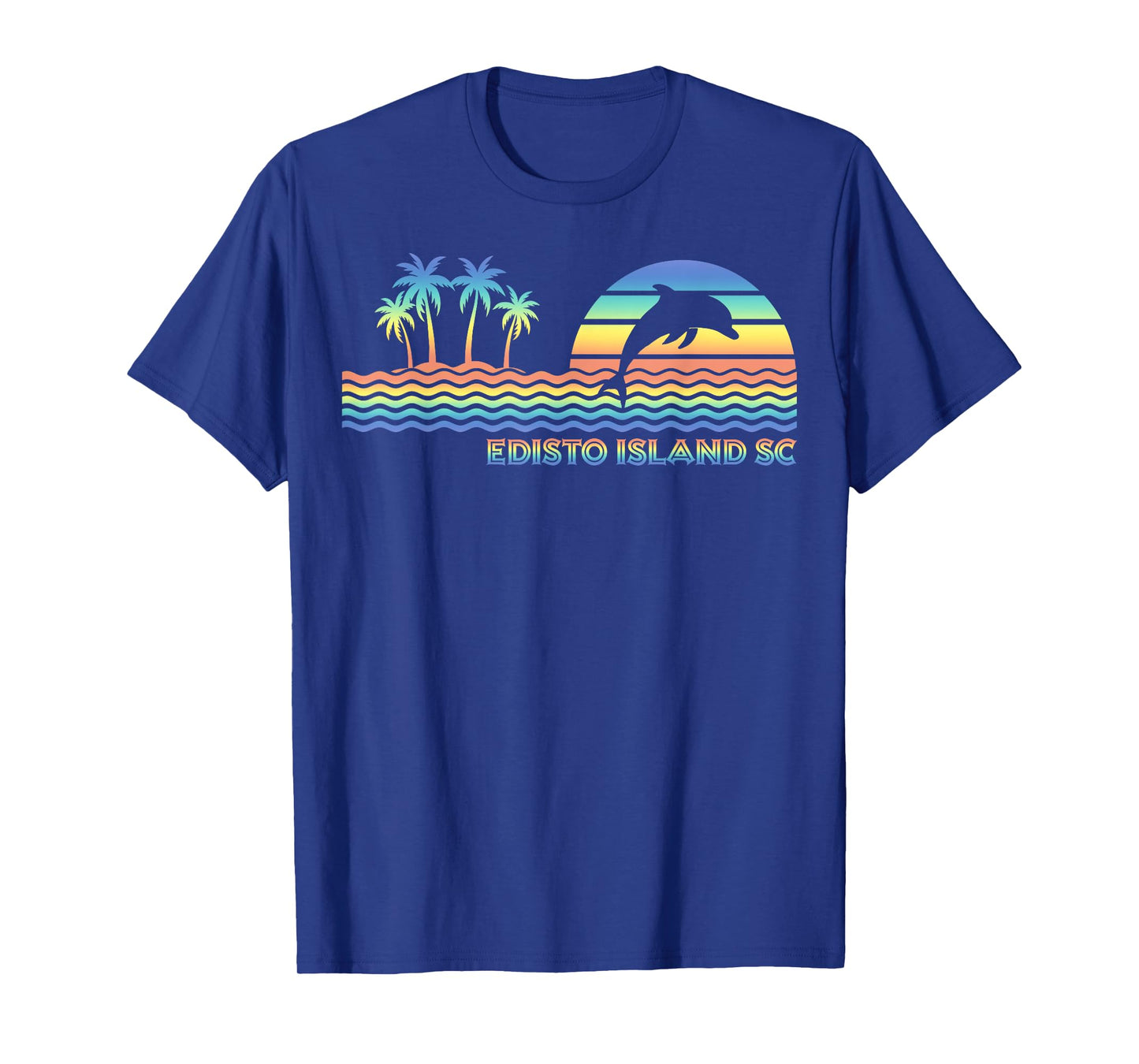 Vintage Edisto Island SC Retro Dolphin Lover Souvenir T-Shirt
