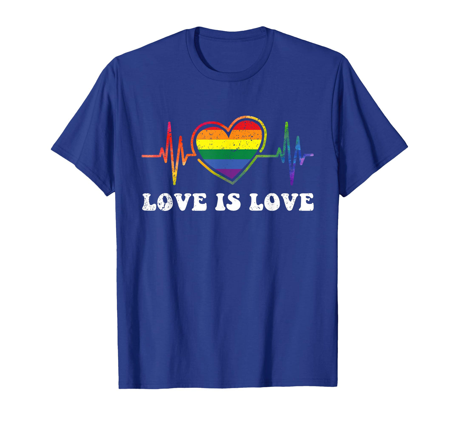 Heart Pulse LGBT-Q Gay Lesbian Pride Rainbow Love Nurse T-Shirt