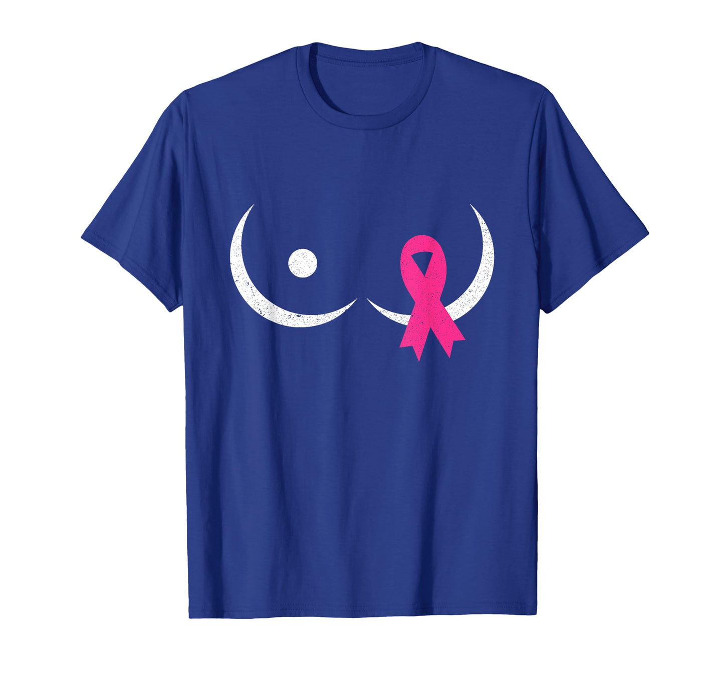 Save The Tatas Breast Cancer Warrior Pink Ribbon On Boob T-Shirt