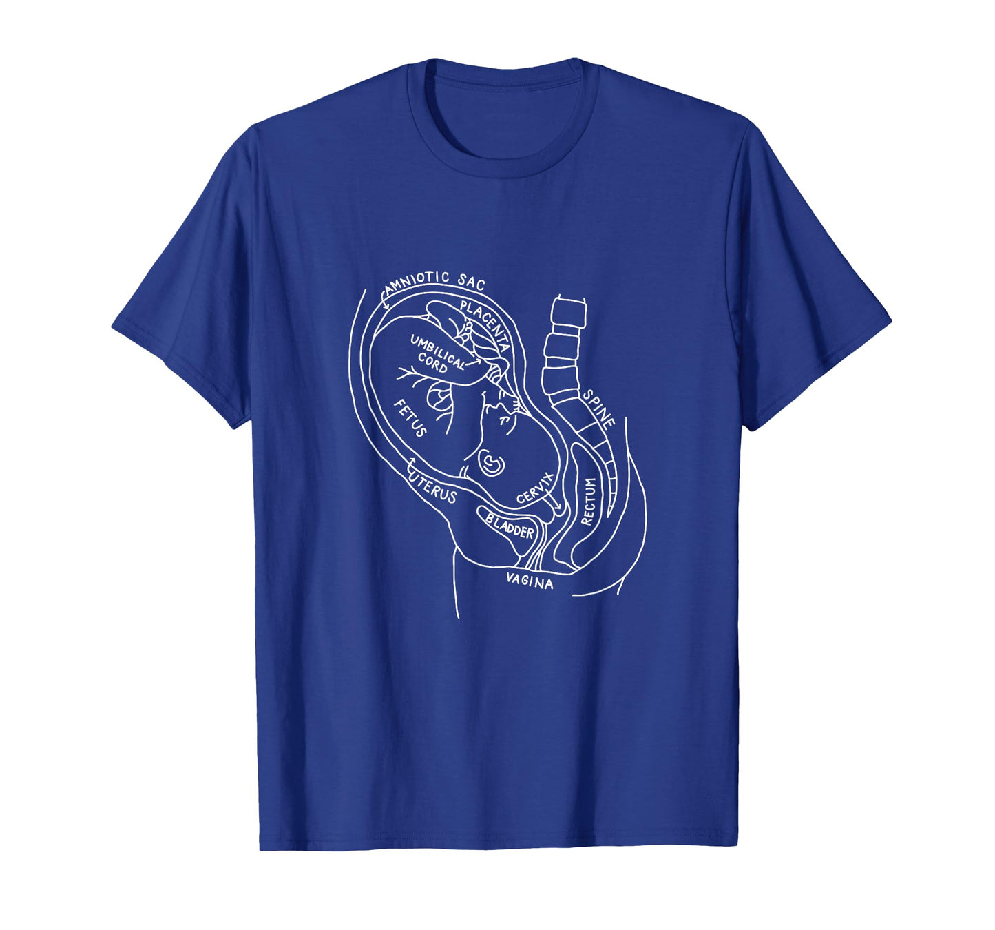 Pregnancy Anatomy Doula Midwife Mom Obstetrician OB GYN T-Shirt