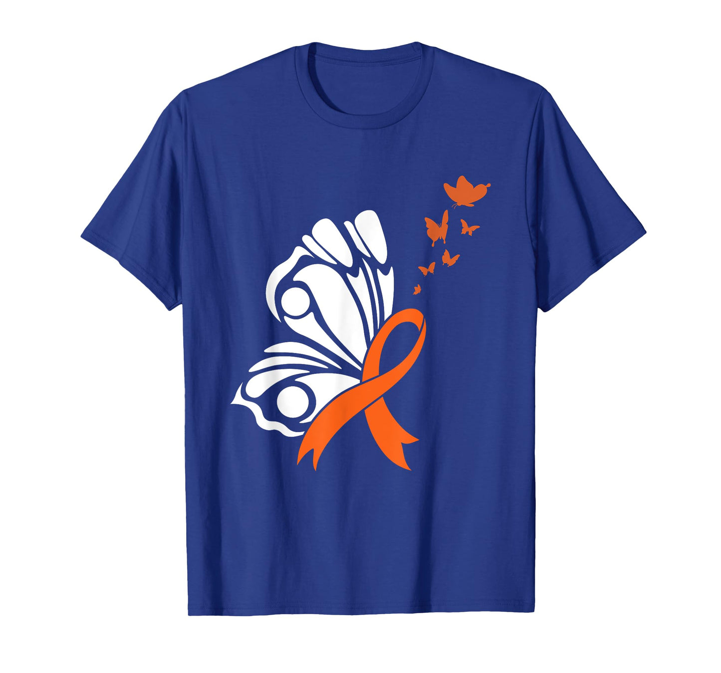 Butterfly Blood Cancer Awareness Leukemia Orange Ribbon Hope T-Shirt