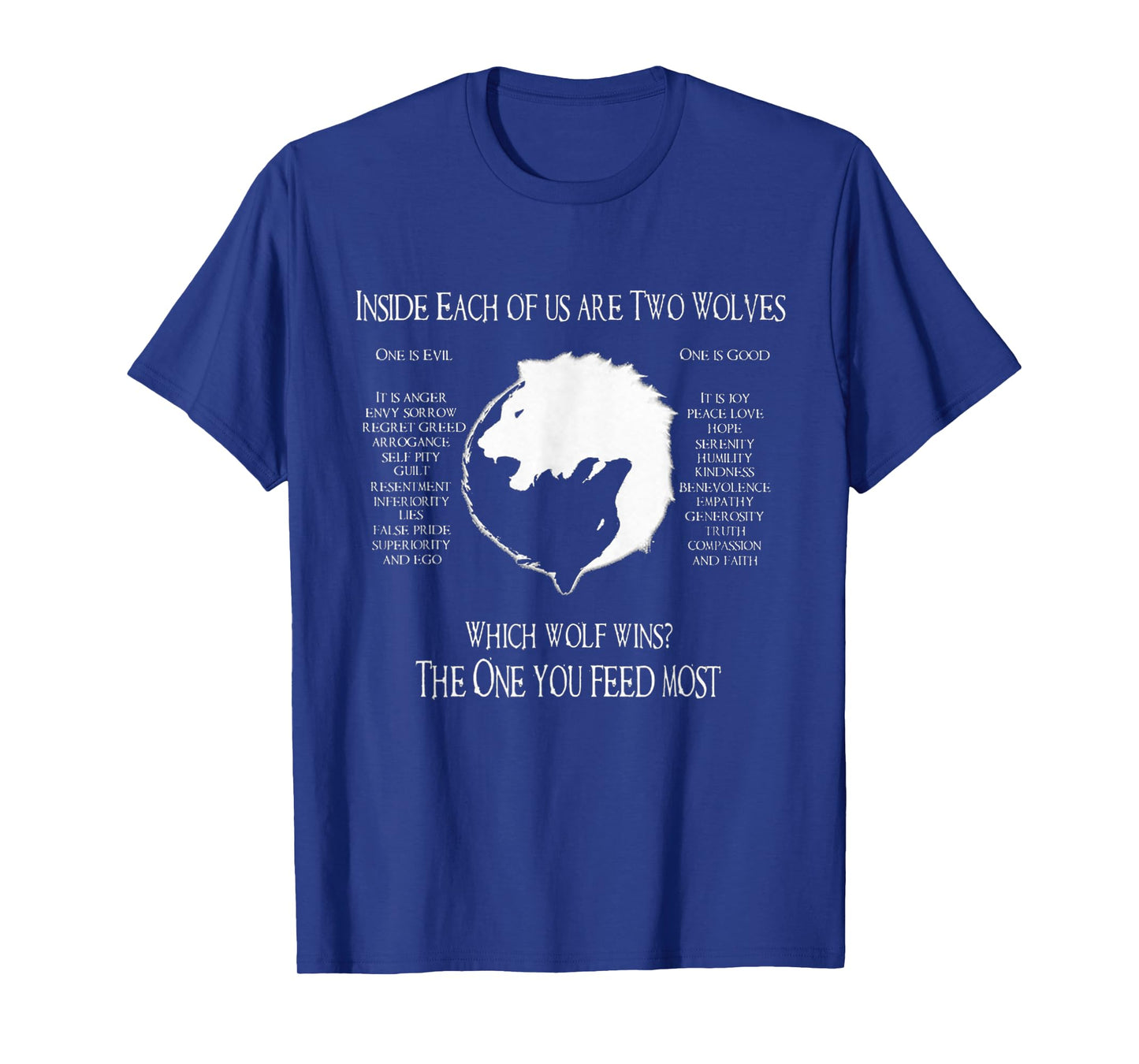 Cherokee Wolf! - Inside Each Of Us Are Two Wolves One T-Shirt