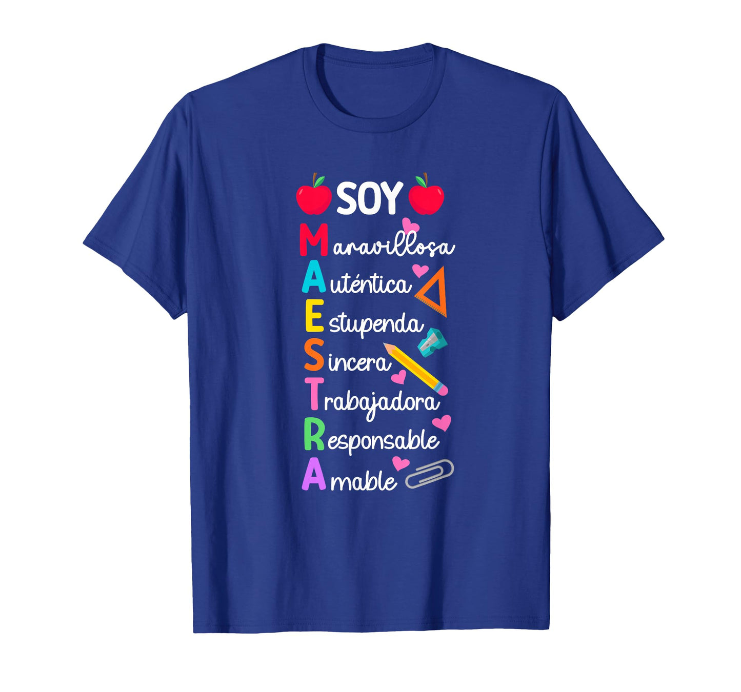 Soy Maestra De Espaรฑol Spanish Teacher Bilingual Teacher T-Shirt