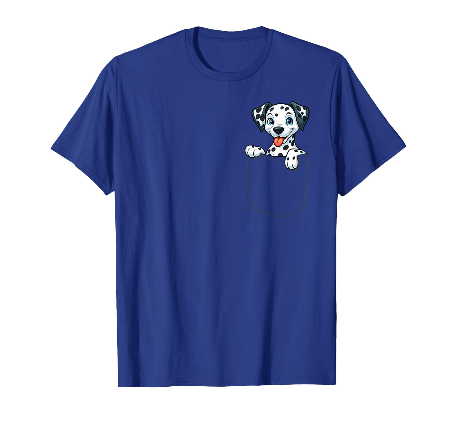 Playful Dalmatian in Pocket for Kids, Boys, Girls, Women T-Shirt