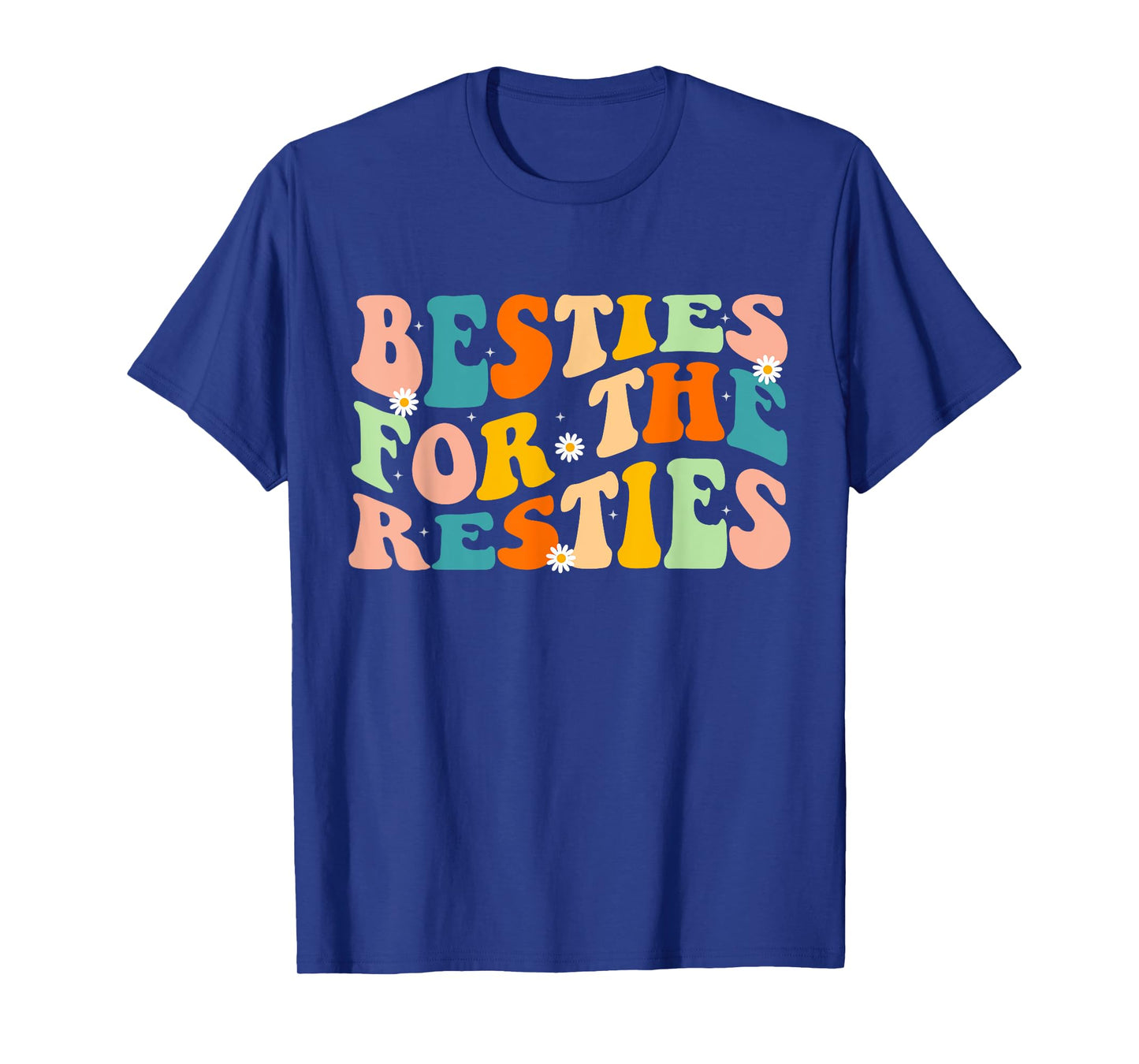 Besties for the Resties Groovy Matching T-Shirt