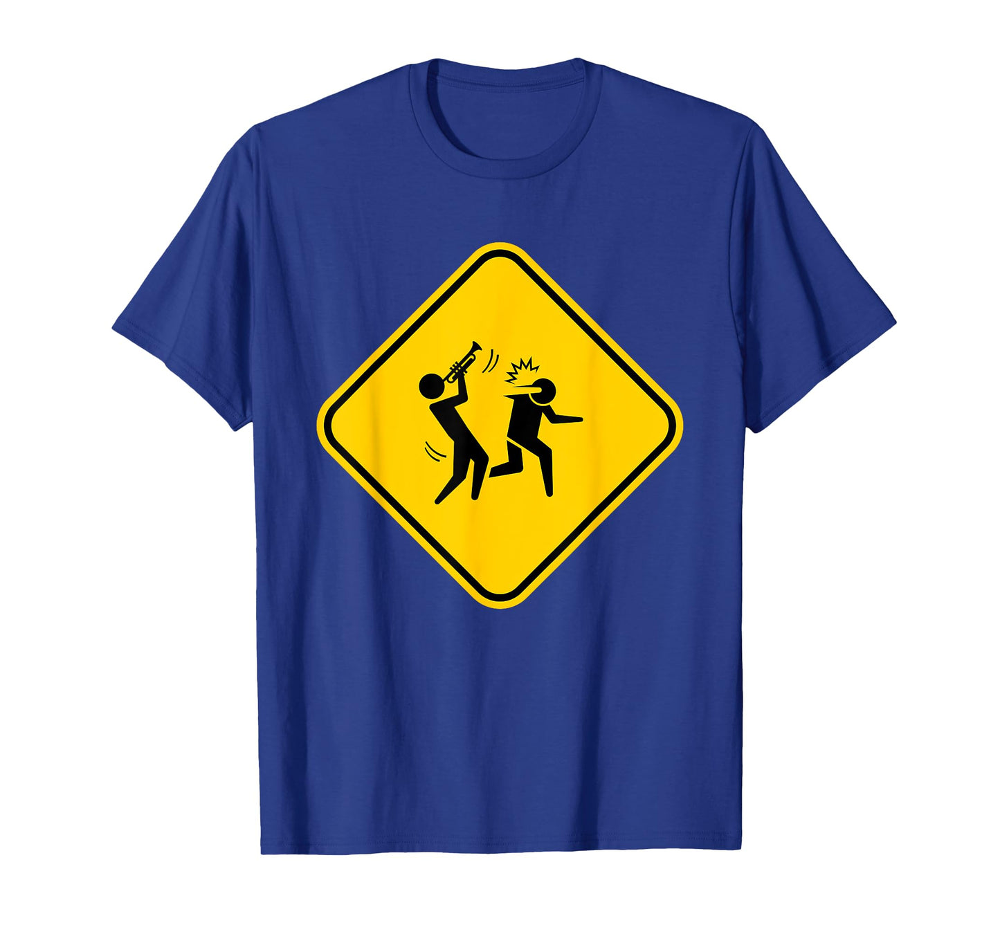 Warning Sign Trumpet Funny Trumpeter Instrument Lover Outfit T-Shirt