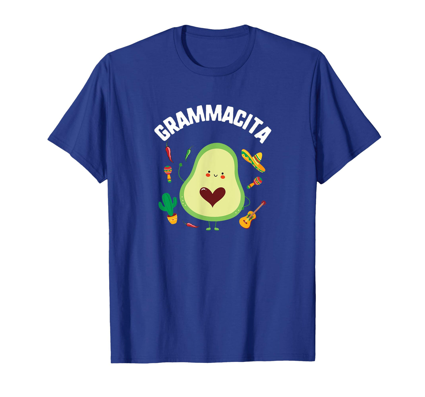 Cinco De Mayo Grammacita Guacamole Avocado Grandma Mexican T-Shirt