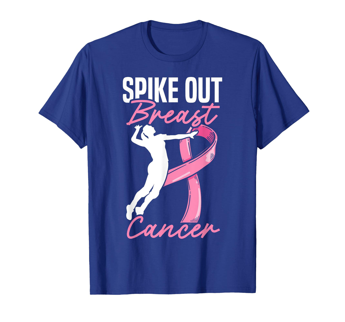 Spike Out Breast Cancer Volleyball Breast Cancer Awareness T-Shirt