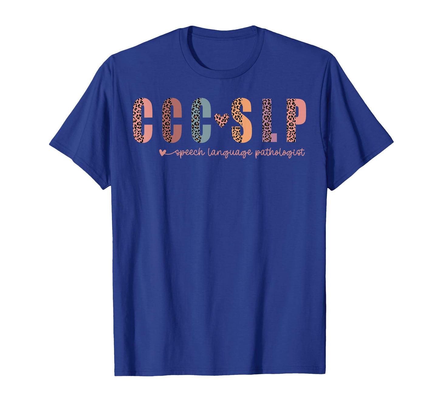 Retro Leopard CCC SLP Speech Language Pathologist SLPA T-Shirt