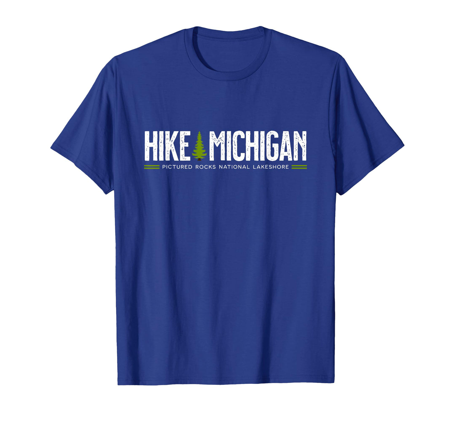 Michigan Pictured Rocks Lakeshore Hike Tree Retro Graphic T-Shirt