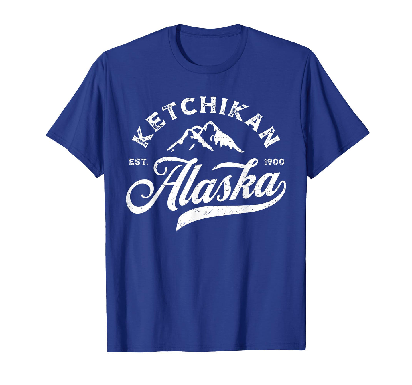 Ketchikan Alaska AK Mountains Vintage Vacation Souvenir T-Shirt