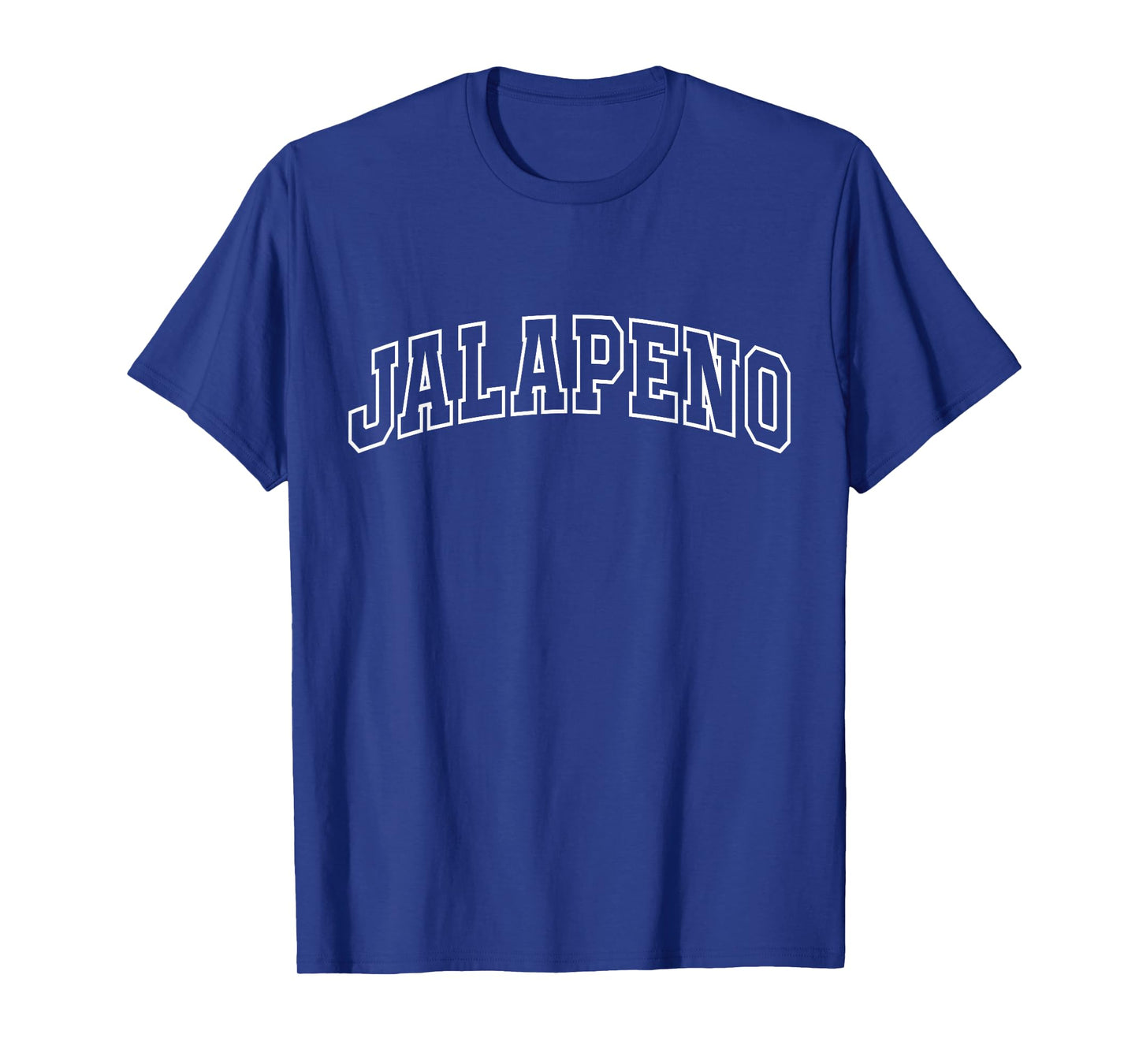 Jalapeno Funny Athletic Lettering Costume Spicy Food Lover T-Shirt