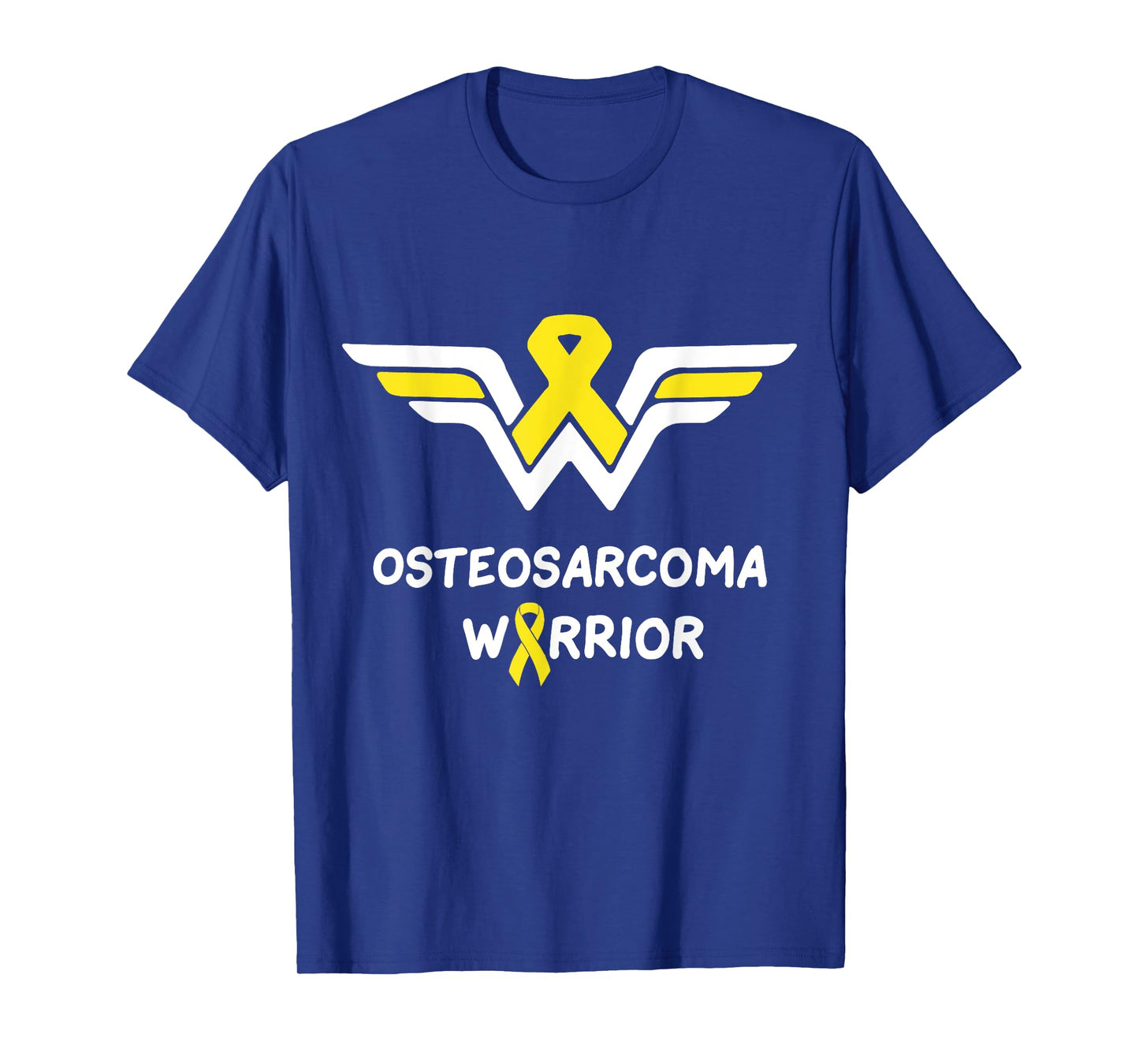 Osteosarcoma Awareness Warrior Support Yellow Ribbon Gifts T-Shirt