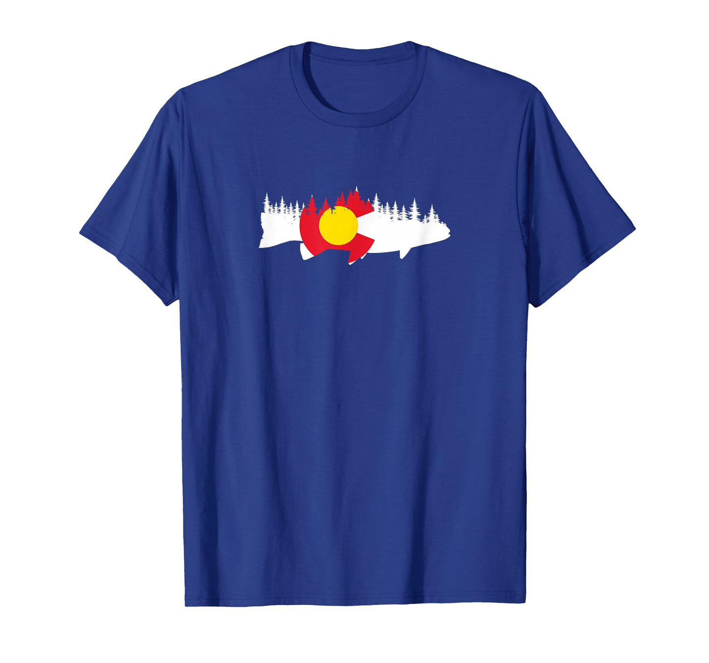 Colorado Fishing Graphic Design T-Shirt