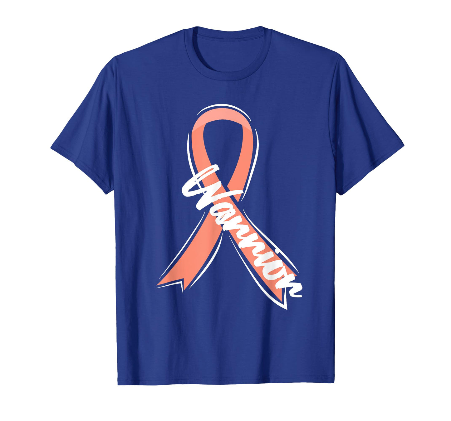 Uterine Cancer Warrior Peach Ribbon T-Shirt