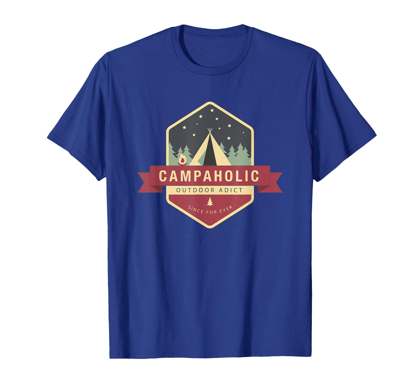 Campaholic Outdoor Addict with a tent T-Shirt