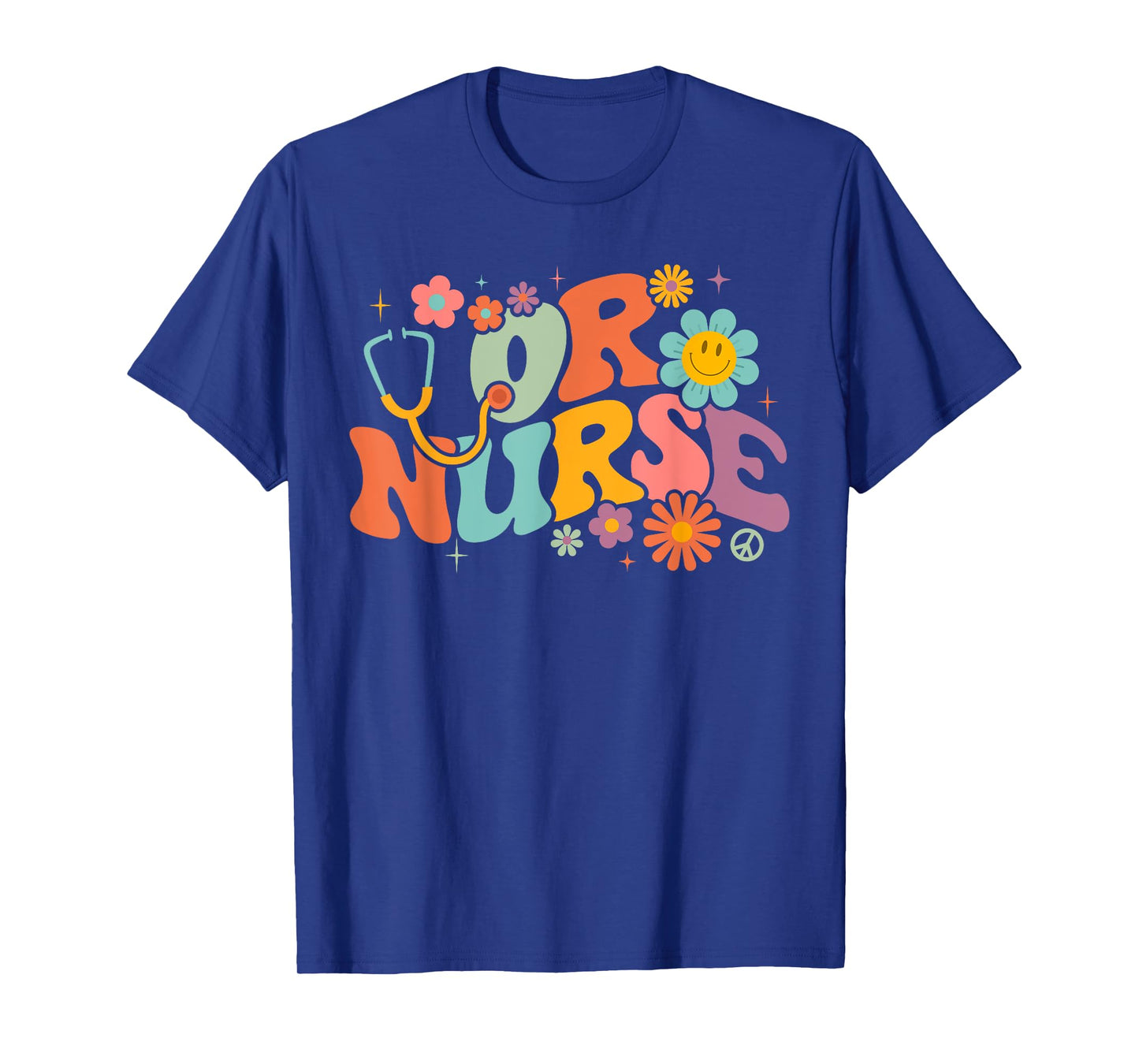 Retro Groovy OR Nursing School Medical Operating Room Nurse T-Shirt