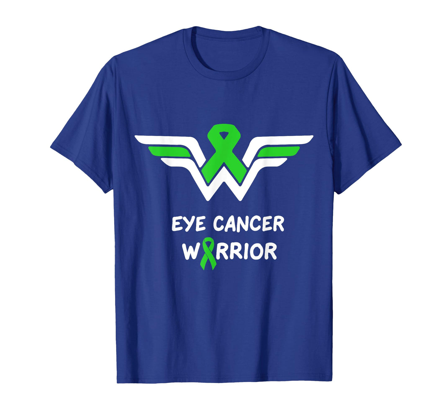 Eye Cancer Awareness Warrior Support Green Ribbon Gifts T-Shirt