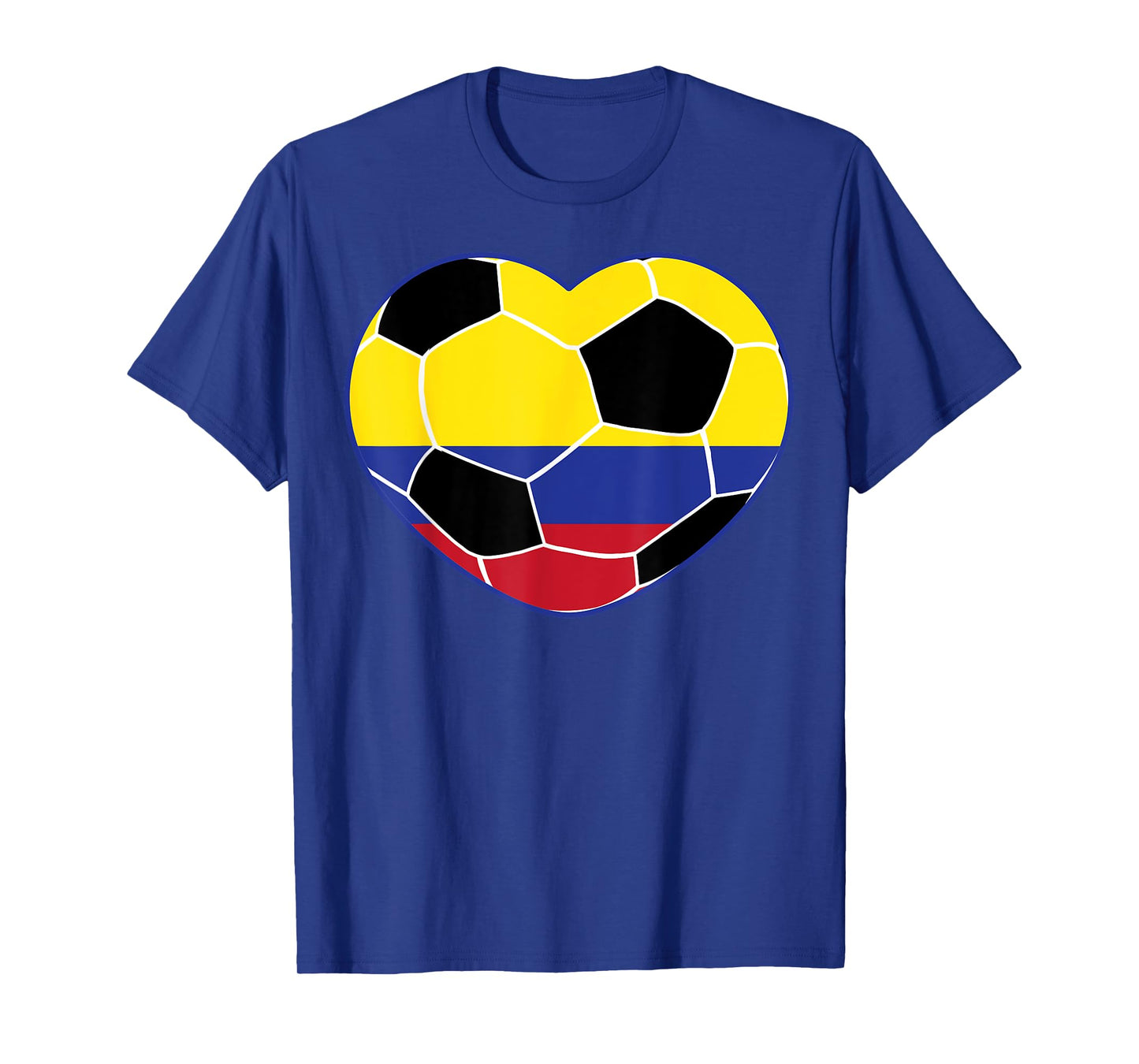 Colombia Soccer Ball Heart - Colombian Football Soccer T-Shirt