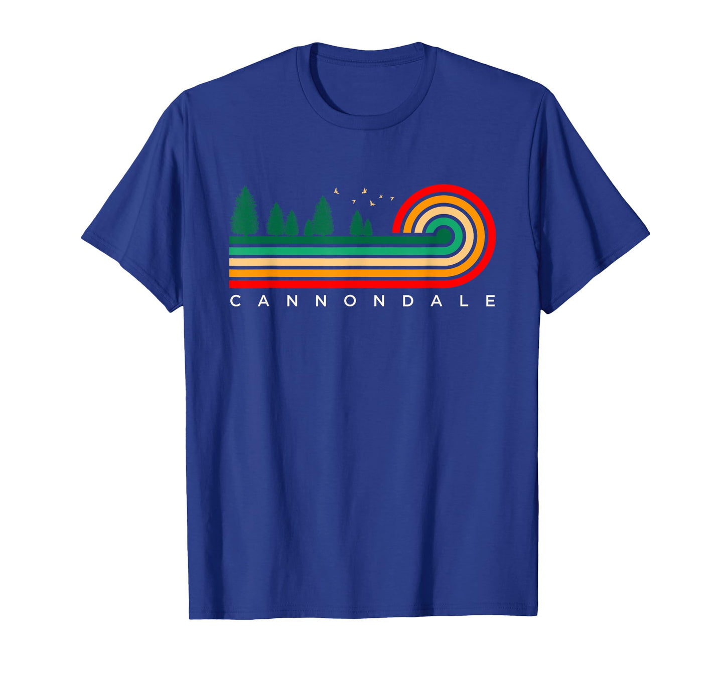 Evergreen Vintage Stripes Cannondale, Connecticut T-Shirt