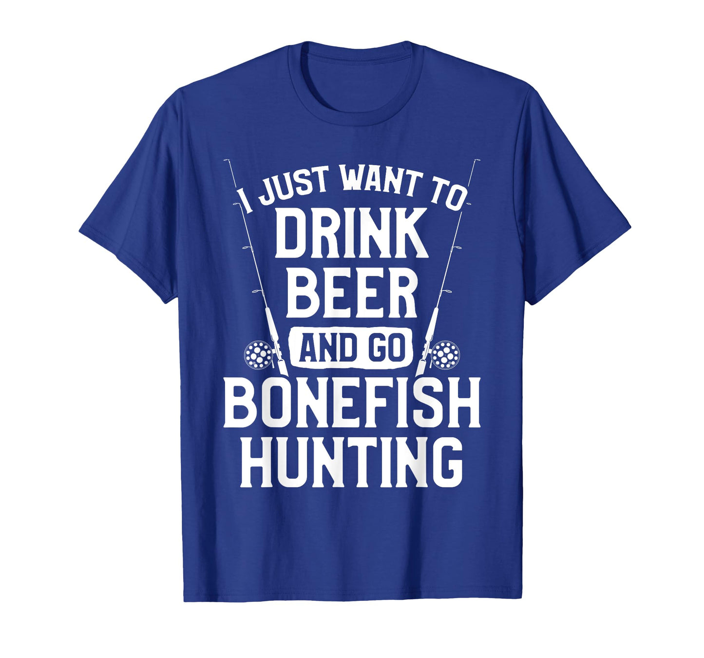 Bonefish Hunter Hunting Fisherman Drink Beer Fishing T-Shirt