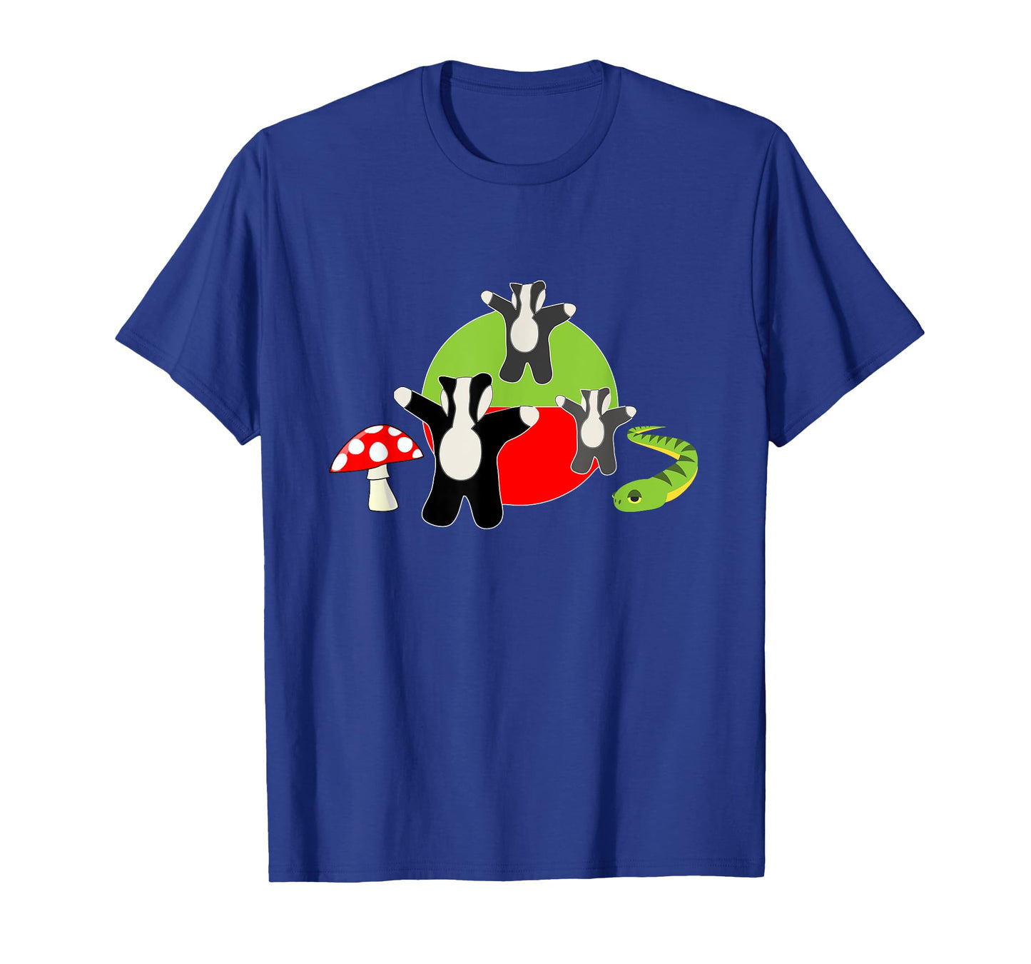 Badger Badger Badger Mushroom Snake t-shirt T-Shirt