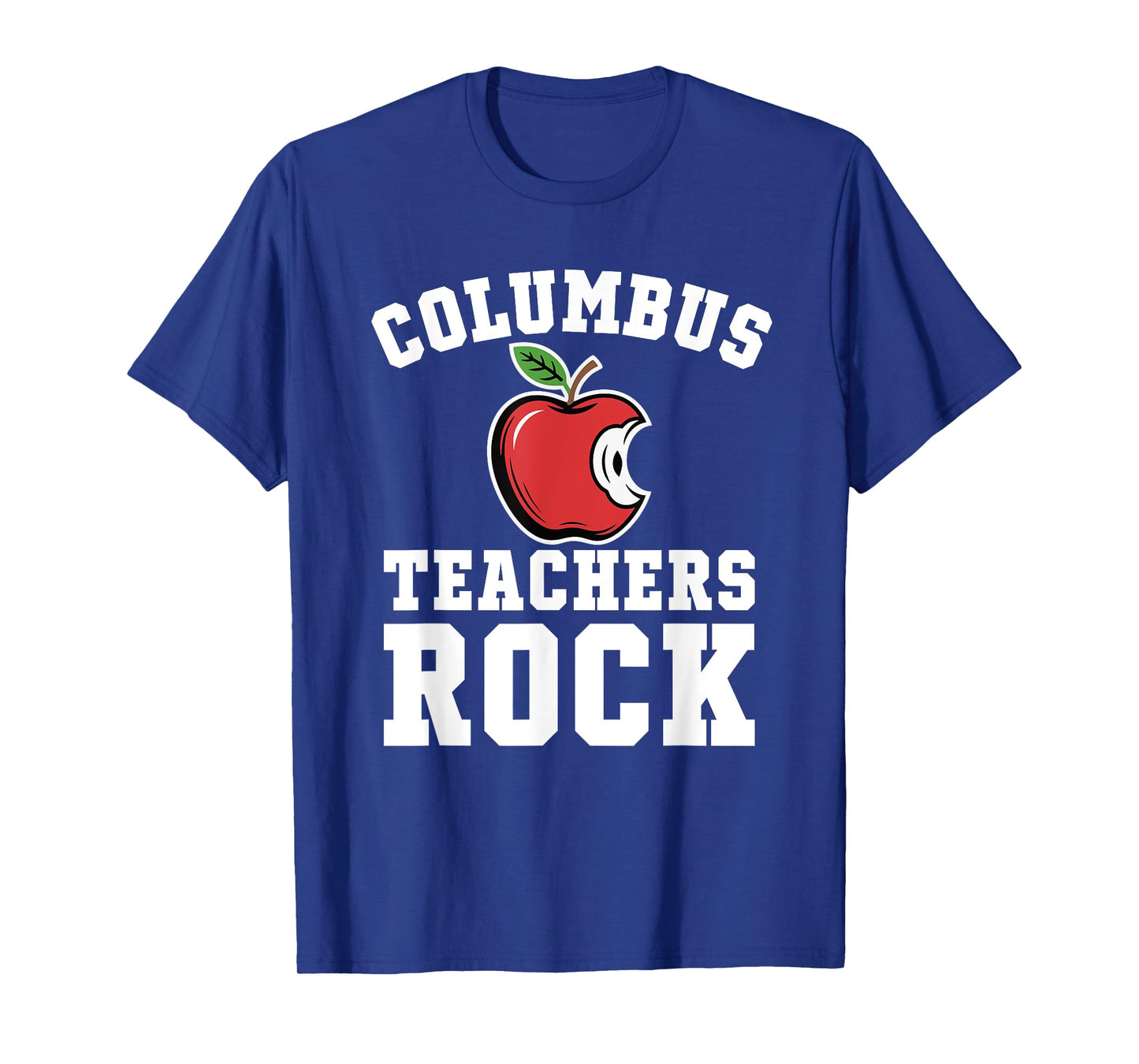 Columbus Teachers Rock! Retro School Support Teaching T-Shirt