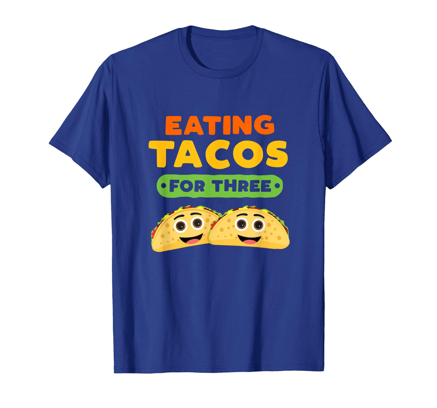 Eating Tacos For Three Pregnancy Twins Cinco De Mayo Baby T-Shirt