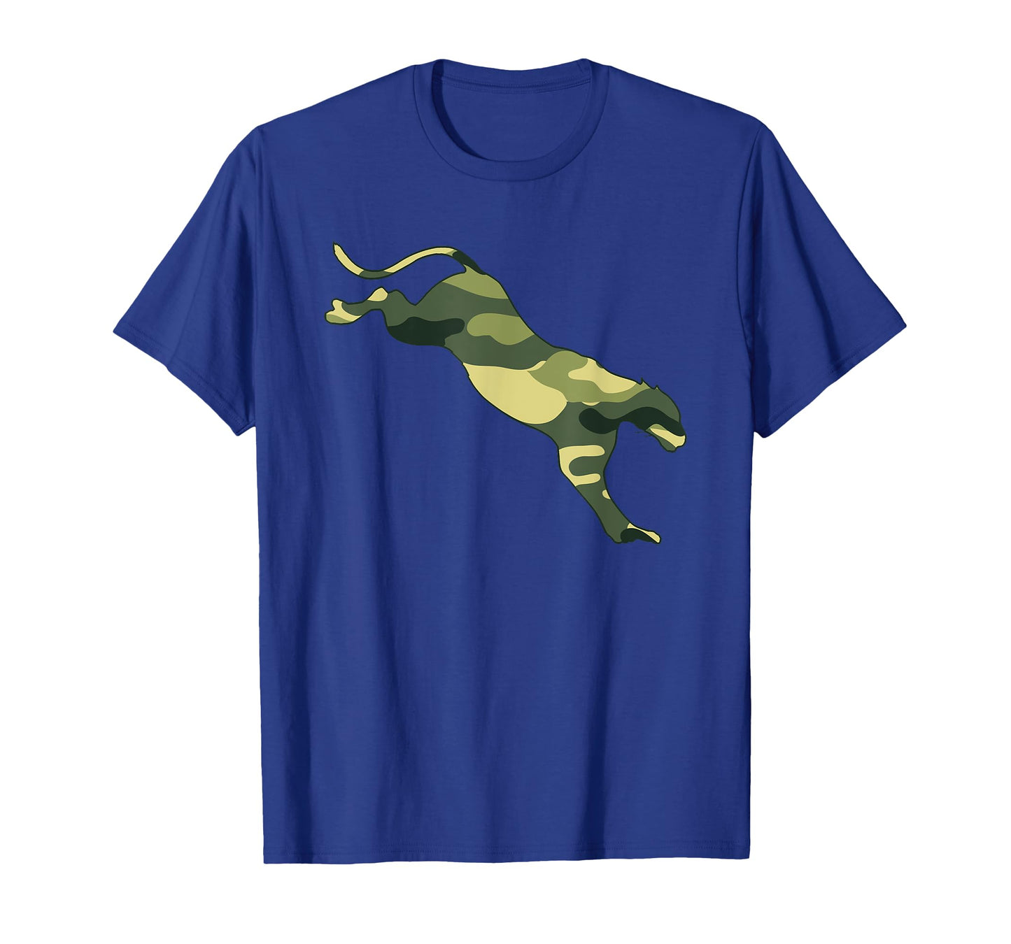 Military Cougar Camo Men Print US Puma Animal Veteran Gift T-Shirt