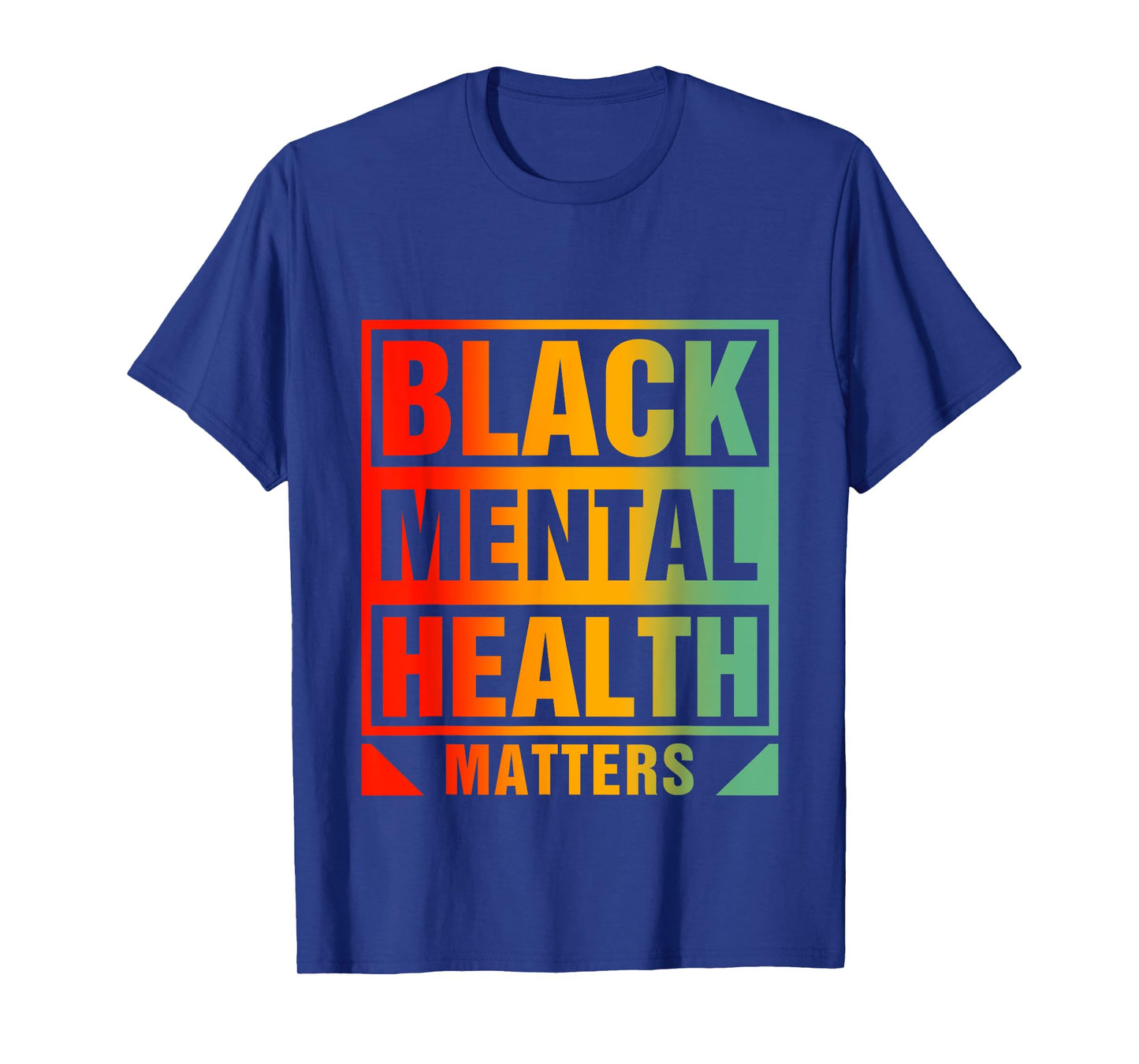 Black Mental Health Matters Human Brain Counselor Therapist T-Shirt