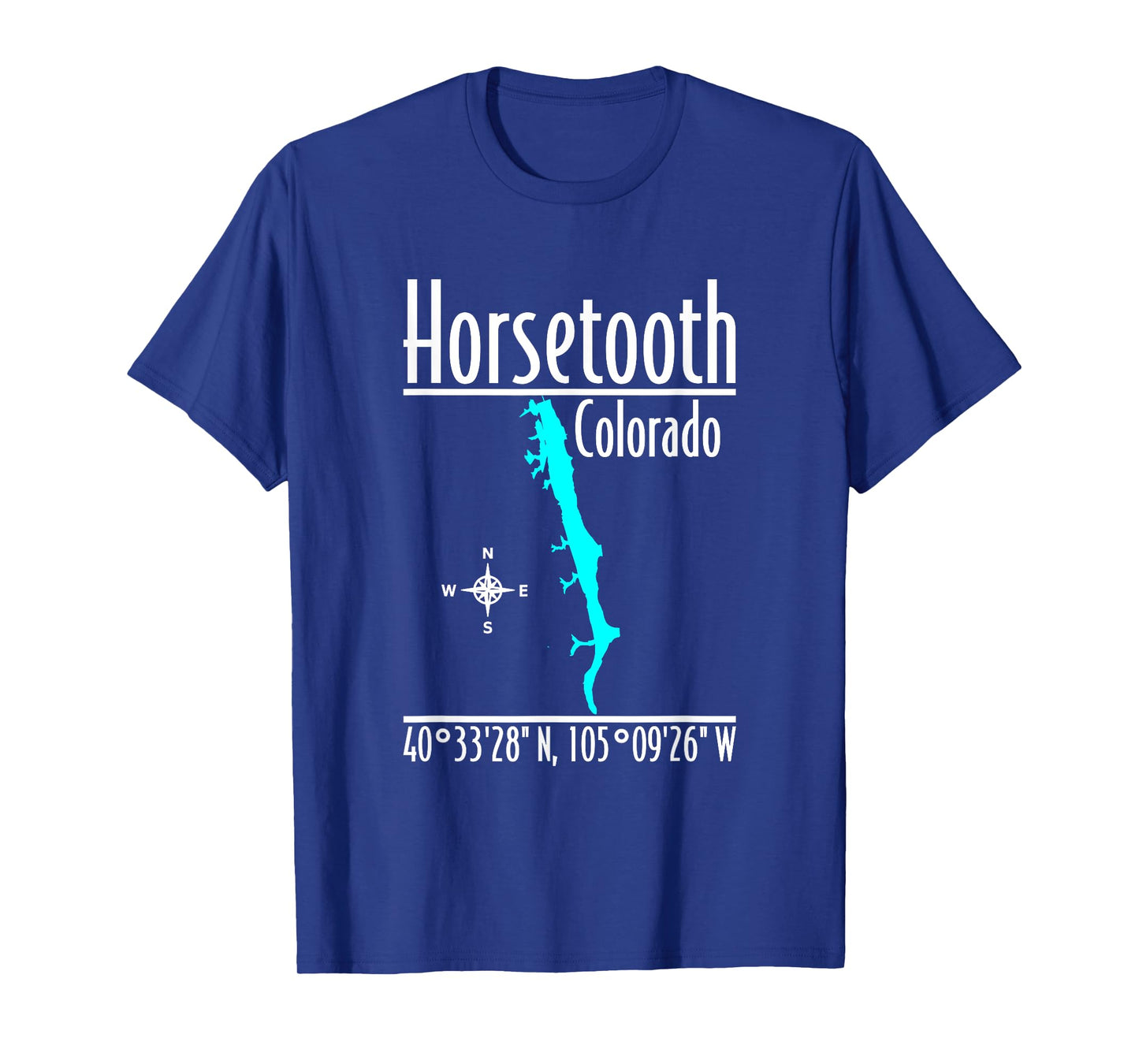 Modern Horsetooth Reservoir - Colorado T-Shirt