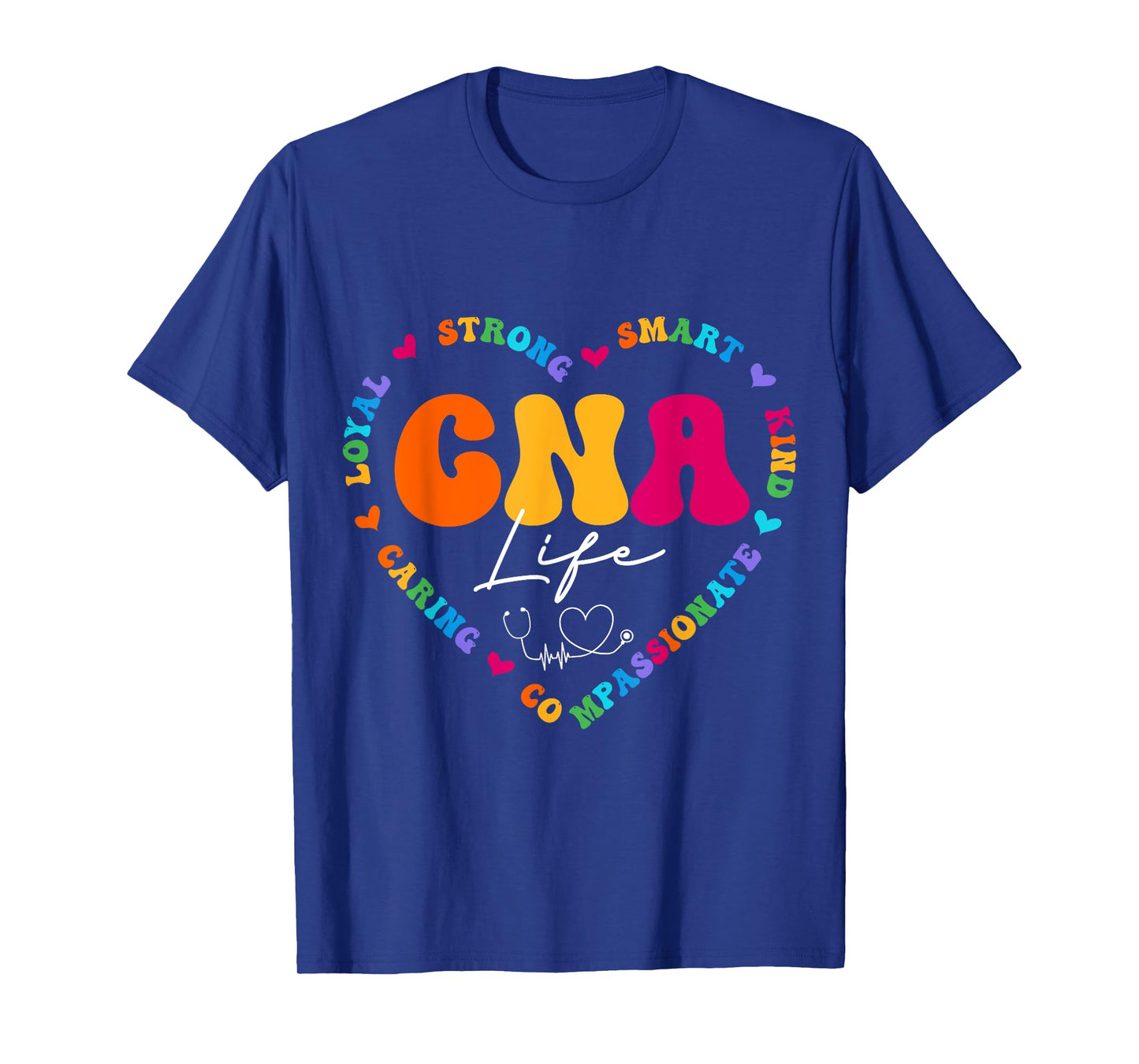 CNA Life Appreciation Gifts Ideas Cute Nurse Appreciation Women's Black Multicolor T-Shirt