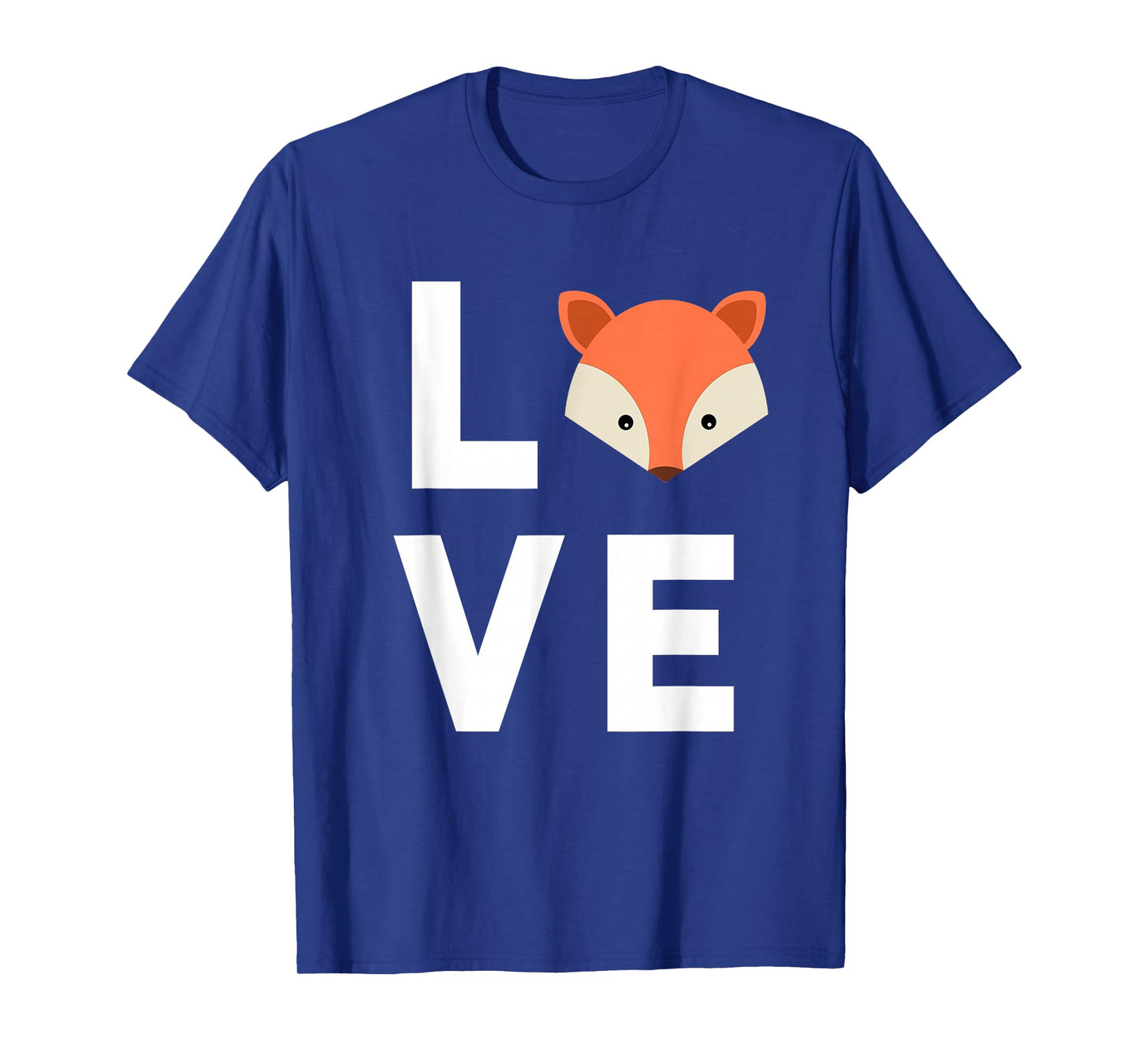 I Love Foxes Cute Fox Funny Fox Love Animal Face T-Shirt
