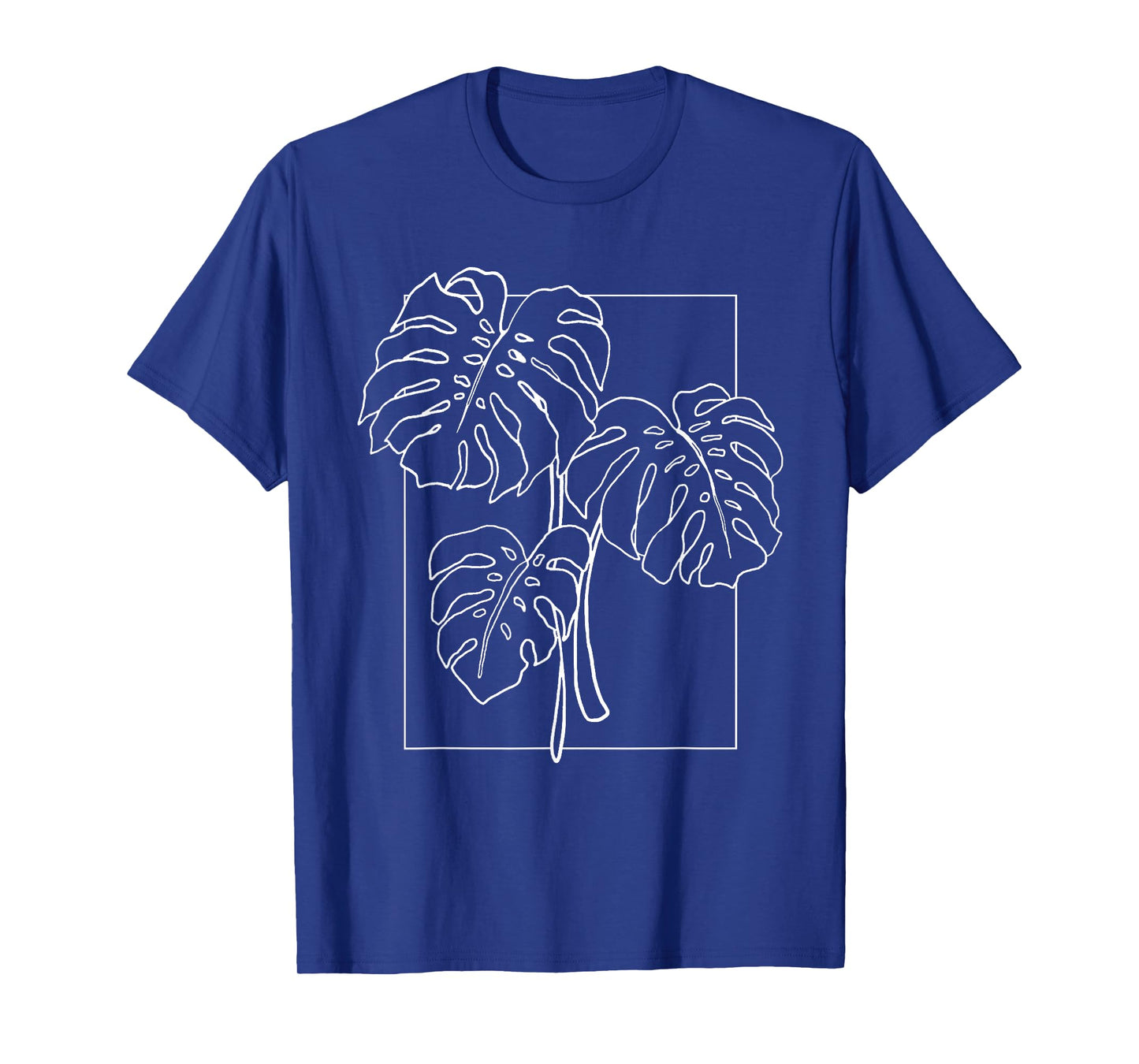 Contour Line Monstera Trendy Plant T-Shirt