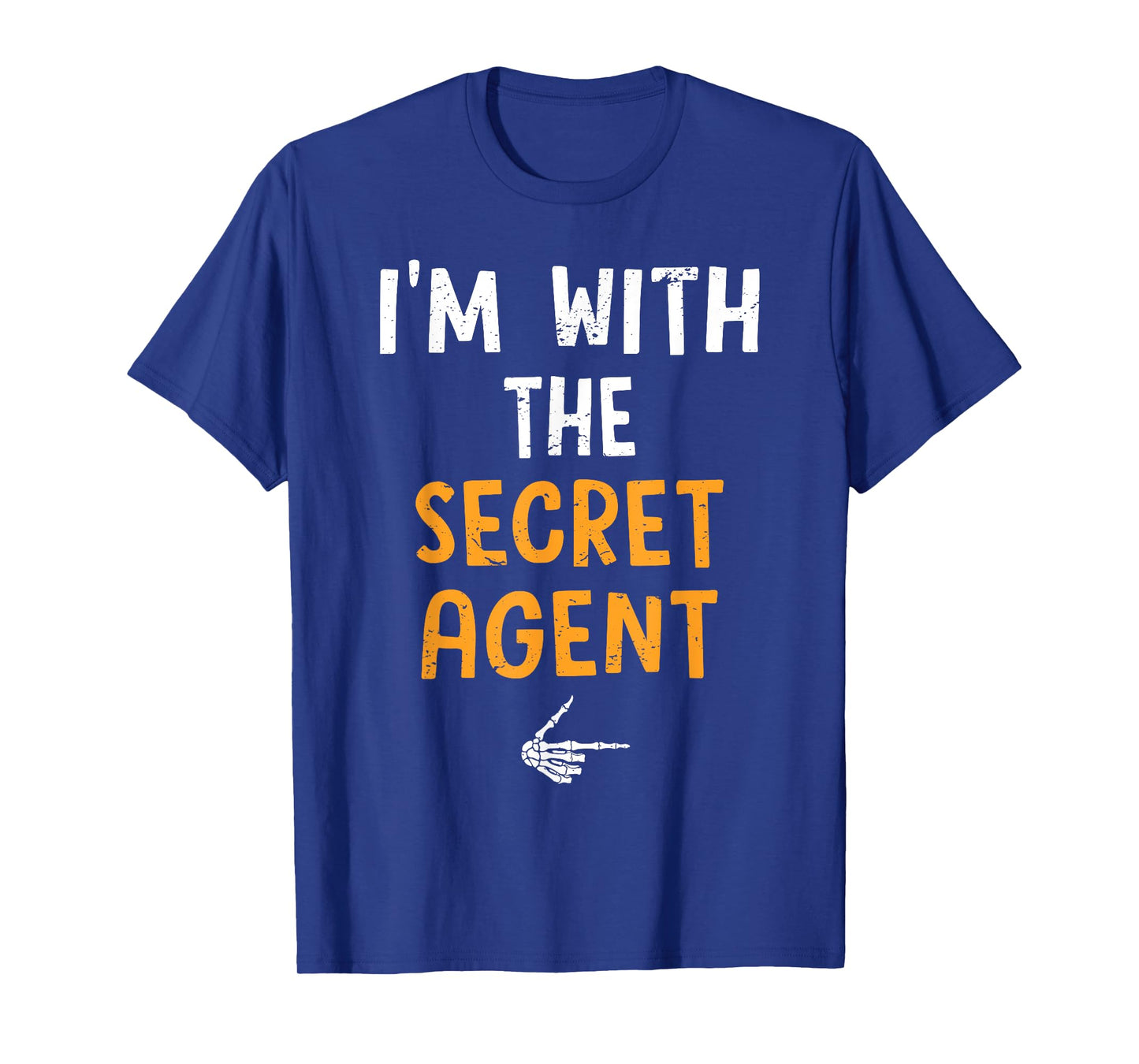 I'm with The Secret Agent Costume Halloween Matching Couple T-Shirt