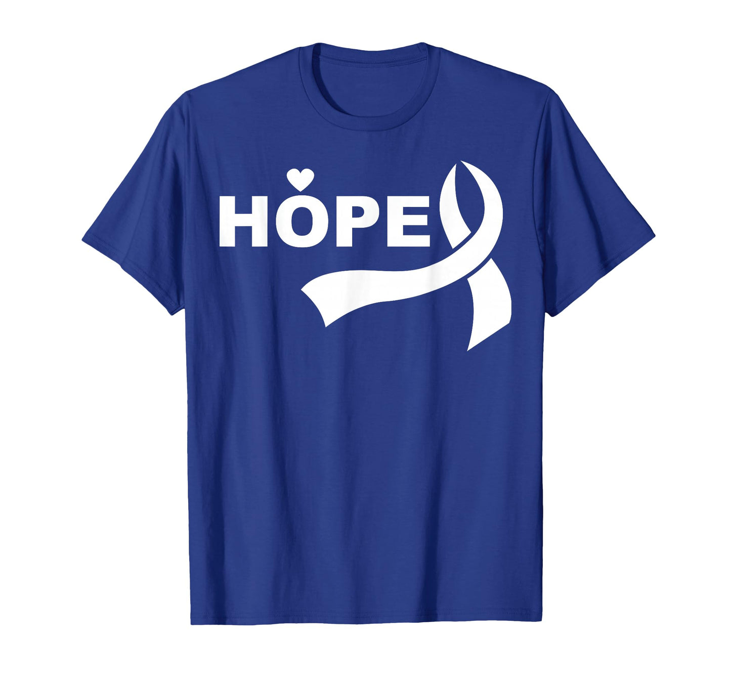 Hope Lung Cancer Month Awareness White Ribbon Support T-Shirt
