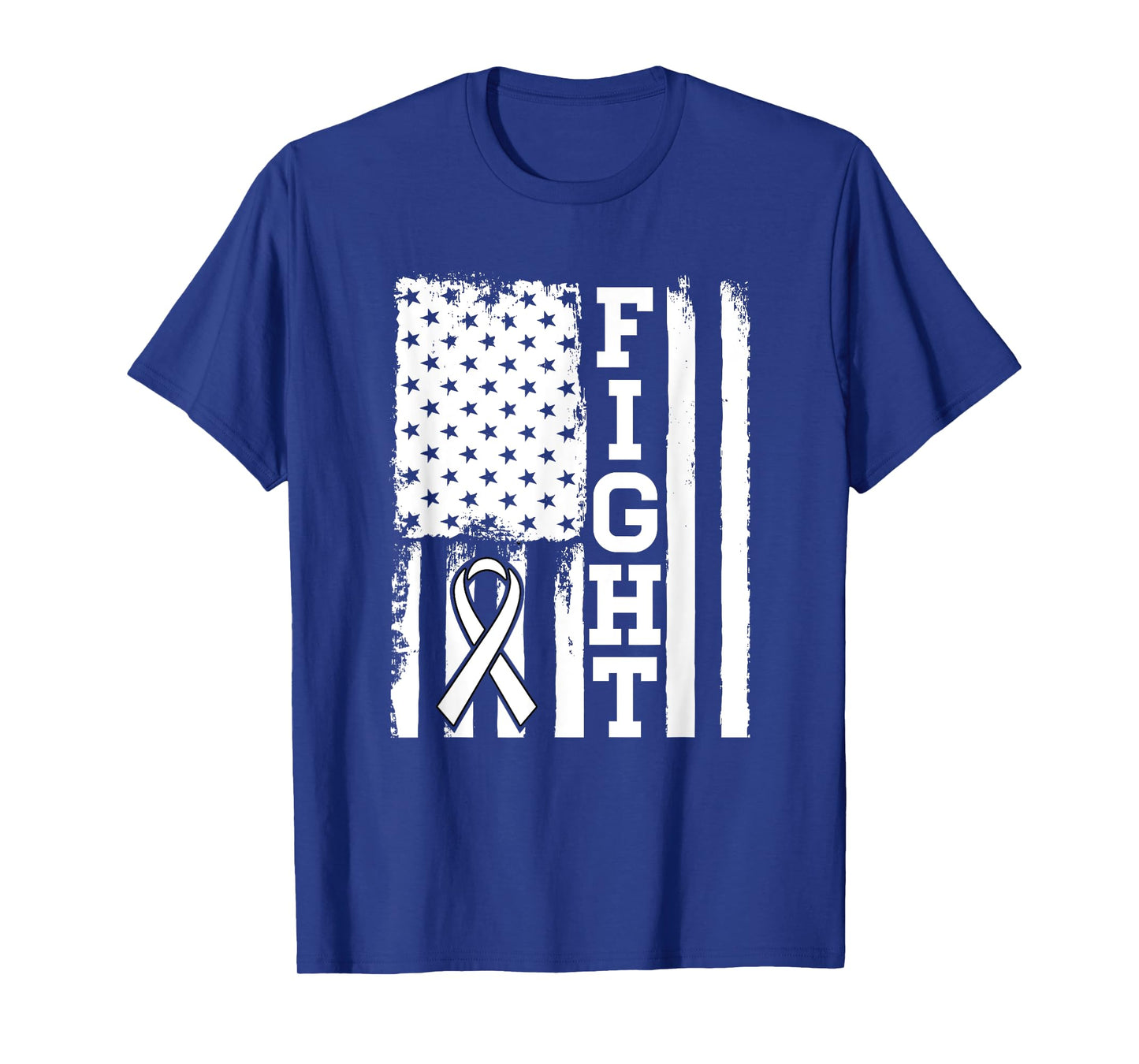 Fight Flag - Lung Cancer Shirt Gift For Lung Cancer Fighter T-Shirt