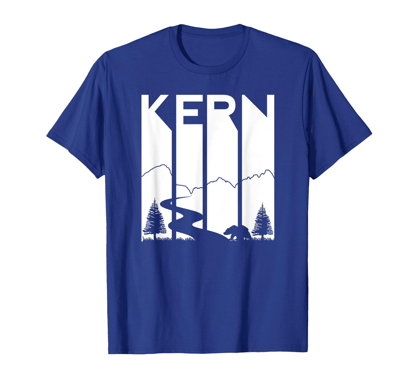 Kern River California Sequoia Forest Kernville Retro Camping T-Shirt